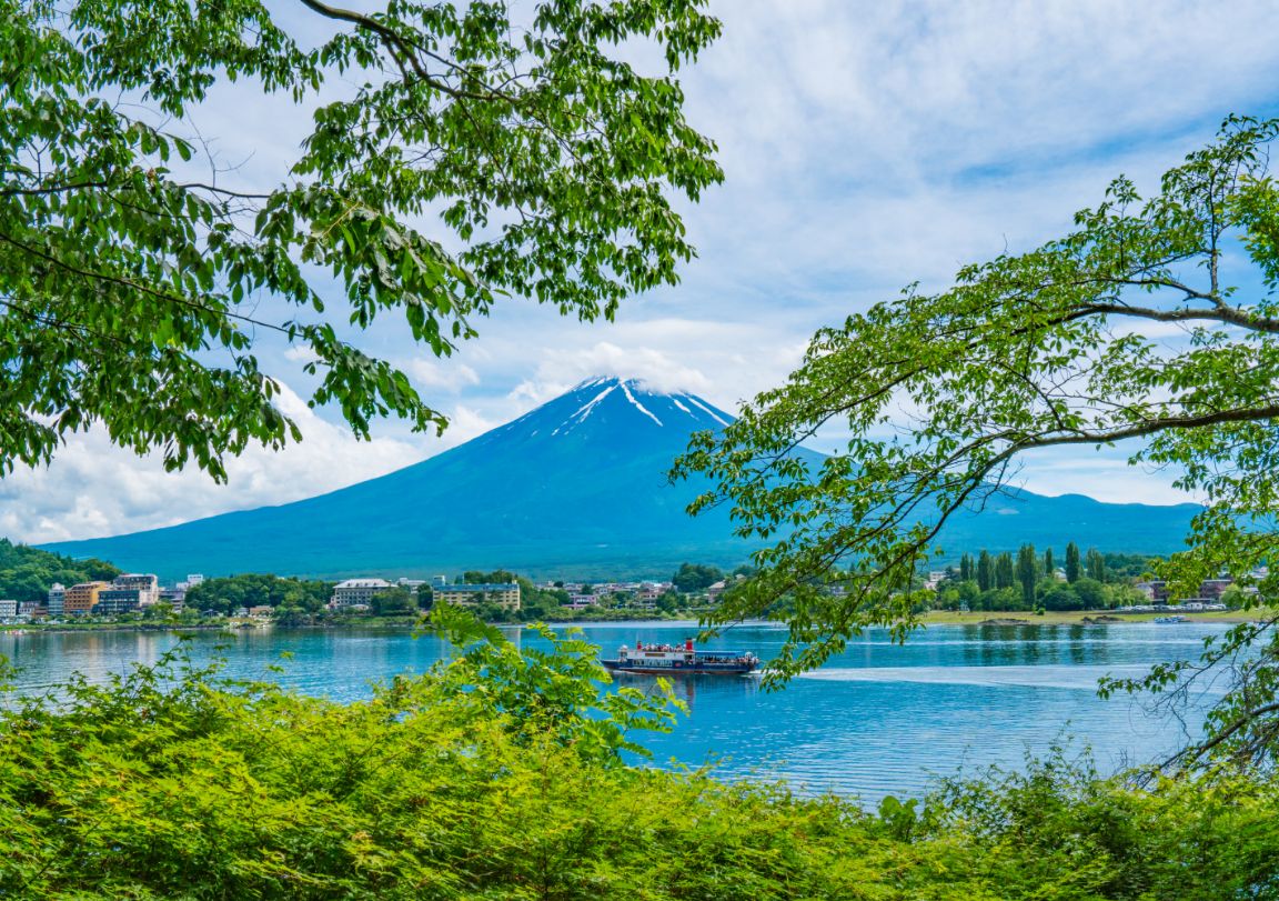 Mount Fuji and Lake Kawaguchi